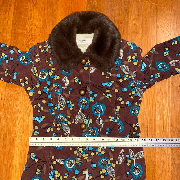 Vintage Velvet Floral Penny Lane Coat - Picture 8 of 10